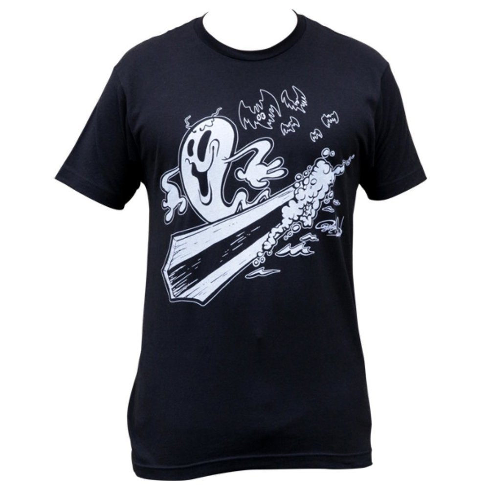 NWT Watery Grave Tattoo Art Surfboarder Ghost Graphic Tee S-2XL